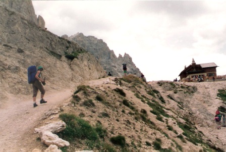 Dojście do Rifugio Vajolet